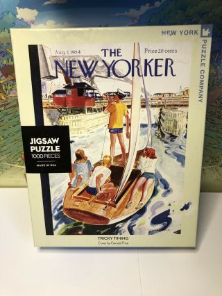 The Yorker Tricky Timing Jigsaw Puzzle 1000 Piece 1954 Sailboat Ny178