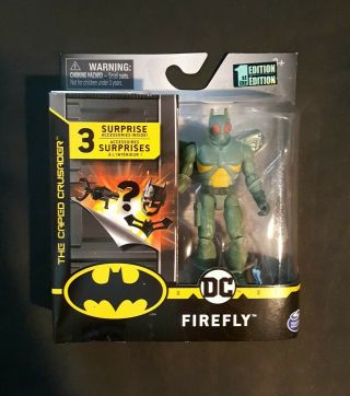 Dc Spin Master Firefly 4 " Figure 1st Edition Batman Variant Rare 3.  75 " 1/18 1:18