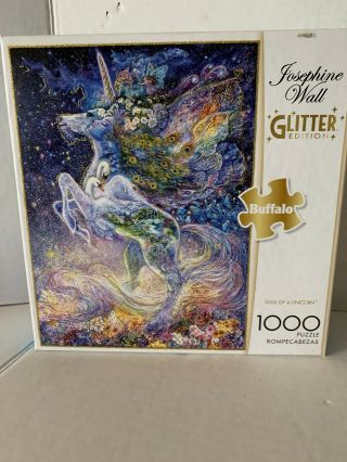 Josephine Wall Glitter Edition Jigsaw Puzzle Soul Of A Unicorn 1000 Piece