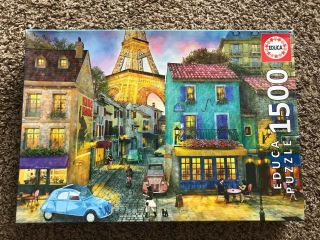 Educa Paris Streets 1500 Piece Jigsaw Puzzle Complete