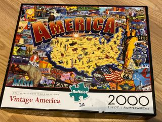 Buffalo Games - Vintage America - 2000 Piece Jigsaw Puzzle