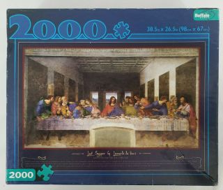 Last Supper 2000 Piece Jigsaw Puzzle Buffalo Games Leonardo Da Vinci