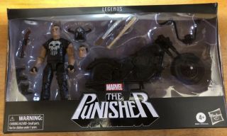 Marvel Legends Punisher With Motorcycle 6in Action Figure Mib Ultimate Riders