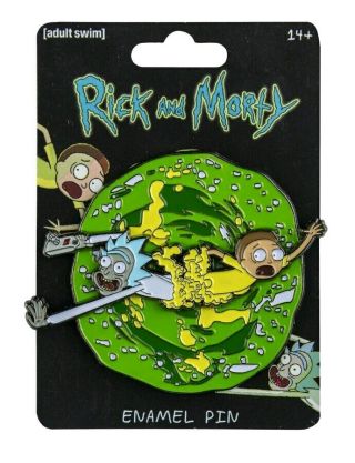 Rick And Morty - Rick And Morty Spinning Enamel Pin - Iko1261
