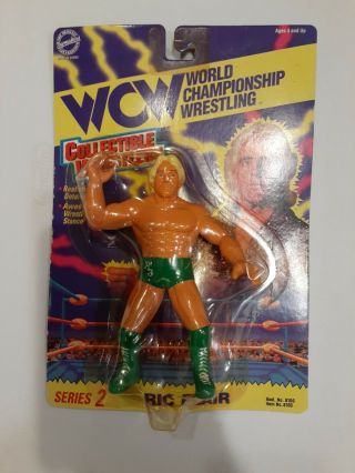 Vintage Wcw Ric Flair Series 2 Collectible Wrestlers Figure - Green Gear Wwe