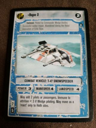 Decipher Star Wars Ccg Hoth Limited Light Side Rogue 3