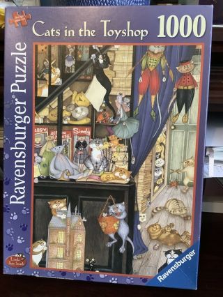 Ravensburger - 1,  000 Piece Puzzle “cats In The Toy Shop” By Linda Jane Smith