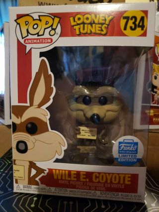 Funko Pop Animation: Looney Tunes - Wile E.  Coyote Vinyl Figure (funko Shop Ex…