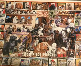 White Mountain Puzzles The World Of Dogs 1000 Piece Jigsaw Puzzle