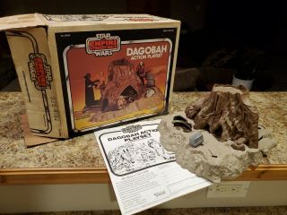 Vintage 1981 Kenner Star Wars Esb Dagobah Playset W/ Box & Instructions