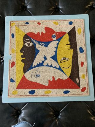 Rare 1966 Pablo Picasso Springbok Jigsaw Puzzle - " The Dove Of Peace " Orig.  Box