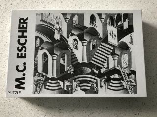 Vintage Mc Escher Concave And Convex 1000 Piece Puzzle Selegiochi Holland