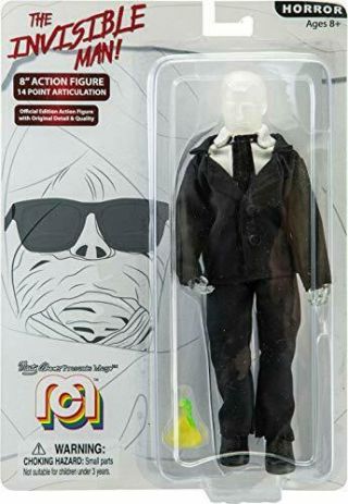 Mego Action Figures,  8 " Invisible Man Limited Edition Item Playset Toy Figure