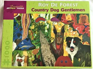 Pomegranate Artpiece Puzzle Roy De Forest Country Dog Gentlemen