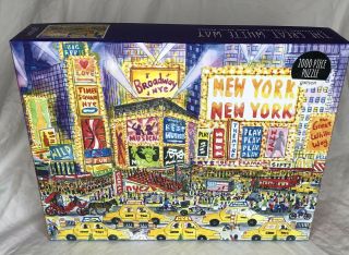 Galison 2000 Piece Puzzle “the Great White Way” Michael Storrings - Complete