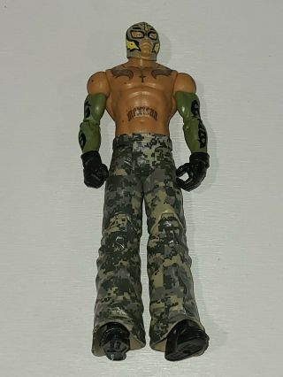 2011 Wrestling Wwf Wwe 6 " Rey Mysterio Troops Camo Action Figure Mattel