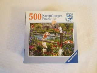 Jigsaw Puzzle Cats At Play Ravensburger 500 Counted And Put Together Once