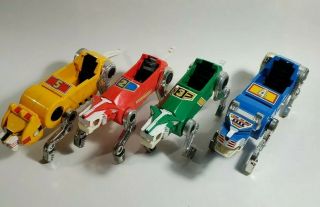 Vintage 1984 Voltron Red Yellow Blue Green Lion World Event Production No Canopy