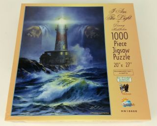 1000 Piece Puzzle Danny Hahlbohm Spiritual " I Am The Light " Lighthouse Complete