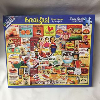 White Mountain Jigsaw Puzzles Breakfast 1000 Piece Puzzle Made In Usa