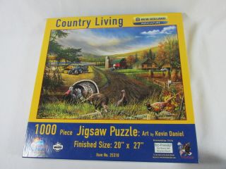 25318 Sunsout " Country Living By Kevin Daniel " - Euc Complete Puzzle 1000 Piece