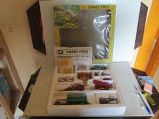 Corgi Toys Gift Set 5 Agricultural Set Gs5 Rare Version Uncommon Issue L@@k