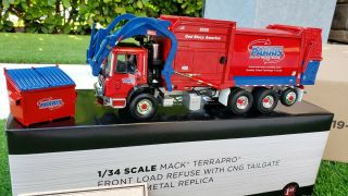 First Gear Mack Cng 1/34 Garbage Truck,  Trash,  Sanitation,  Refuse,  Waste