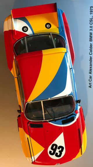 Bmw 3.  0 Csl Alexander Calder Le Mans 1975 Art Car Museum Edition 1/18