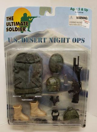 The Ultimate Soldier 12 " 1/6 Scale Us Desert Night Ops Weapons Uniform Set