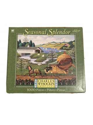 Charles Wysocki Seasonal Splendor 1000 Piece Puzzle “paper Boys” 031