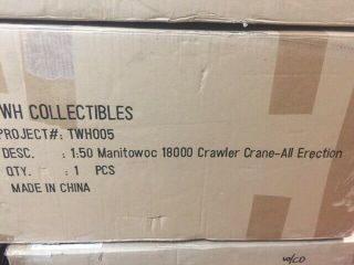 All Erection Manitowoc 18000 Crawler Crane By Twh 005 1:50 Scale