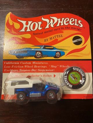 Hot Wheels Redlines Rare Blue Power Pad In On Blister Card