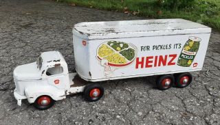 Vintage Otaco Minnitoy Heinz Pickles Pressed Steel Toy Truck
