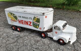 Vintage Otaco Minnitoy Heinz Pickles Pressed Steel Toy Truck 2