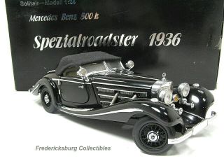 Very Rare Black Cmc 1936 Mercedes - Benz 500k Special - Mib - Detail