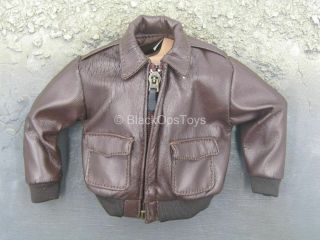 1/6 Scale Toy A - 2 Flight Jacket - Brown Leather - Like Flight Jacket