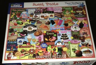 Sweet Treats 1000 Piece Jigsaw Puzzle White Mountain Steve Cameron Art Ice Cream