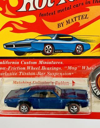 Hot Wheels Redline Unpunched Blue Custom Dodge Charger 2