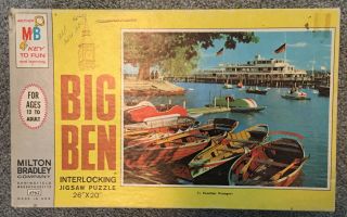Mb Big Ben 1000 Piece Jigsaw Puzzle Vintage 1970s 11 Vacation Voyagers