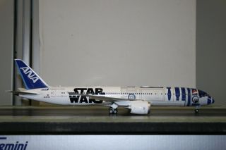 Jc Wings 1:200 Ana Boeing 787 - 9 Ja873a " Star Wars R2 - D2 " Die - Cast Model Plane