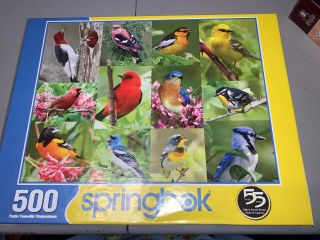 Springbok Jigsaw Puzzle 500 Piece Birds Of A Feather Complete