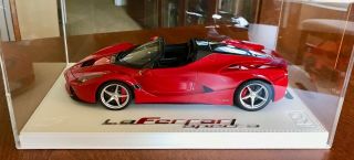 1/18 Bbr 2016 Ferrari Laferrari Aperta Rosso Corsa Deluxe Case Version Limited 1