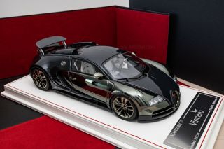 Davis & Giovanni 1:18 D&G MANSORY Vincero Bugatti Veyron Carbon & Dark Chrome 2