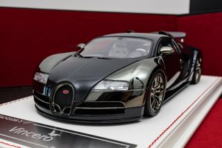 Davis & Giovanni 1:18 D&G MANSORY Vincero Bugatti Veyron Carbon & Dark Chrome 3