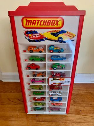 Vintage Matchbox Rotating Display Case -,  Rotates Perfectly