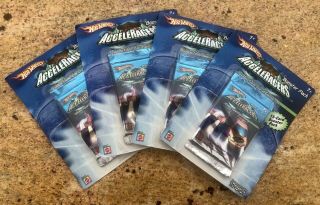 4 Hot Wheels Acceleracers Booster Packs Collectible Card Game Rare 2004