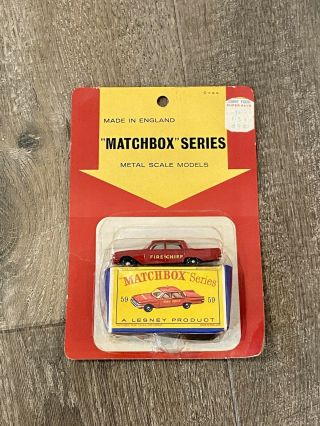 Matchbox Superfast 59 Fire Chief Car Ford Galaxy In