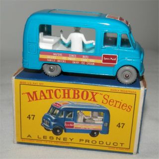 Grey Plastic Wheels.  1960s Lesney Matchbox 47,  Lyons Maid Ice Cream.