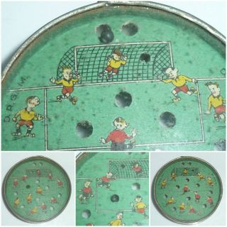 Vintage German Dexterity Puzzle Football Game Soccer Ball Drgm Germany