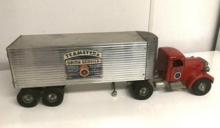 Vintage Smith Miller Teamsters Truck & Trailer Semi Rare Smitty Toys